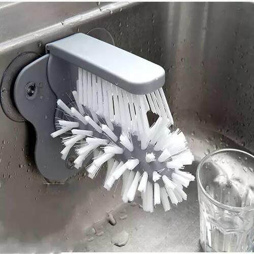 Cup Scrubber Glass Cleaner Bottles Brush Sink Kitchen Access