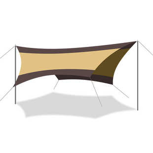 六边形天幕 防水防雨户外露营遮阳棚凉棚帐篷