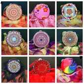 铃鼓6寸7寸飘带维吾尔族手鼓敦煌飞天舞蹈上铃鼓新疆考级手鼓