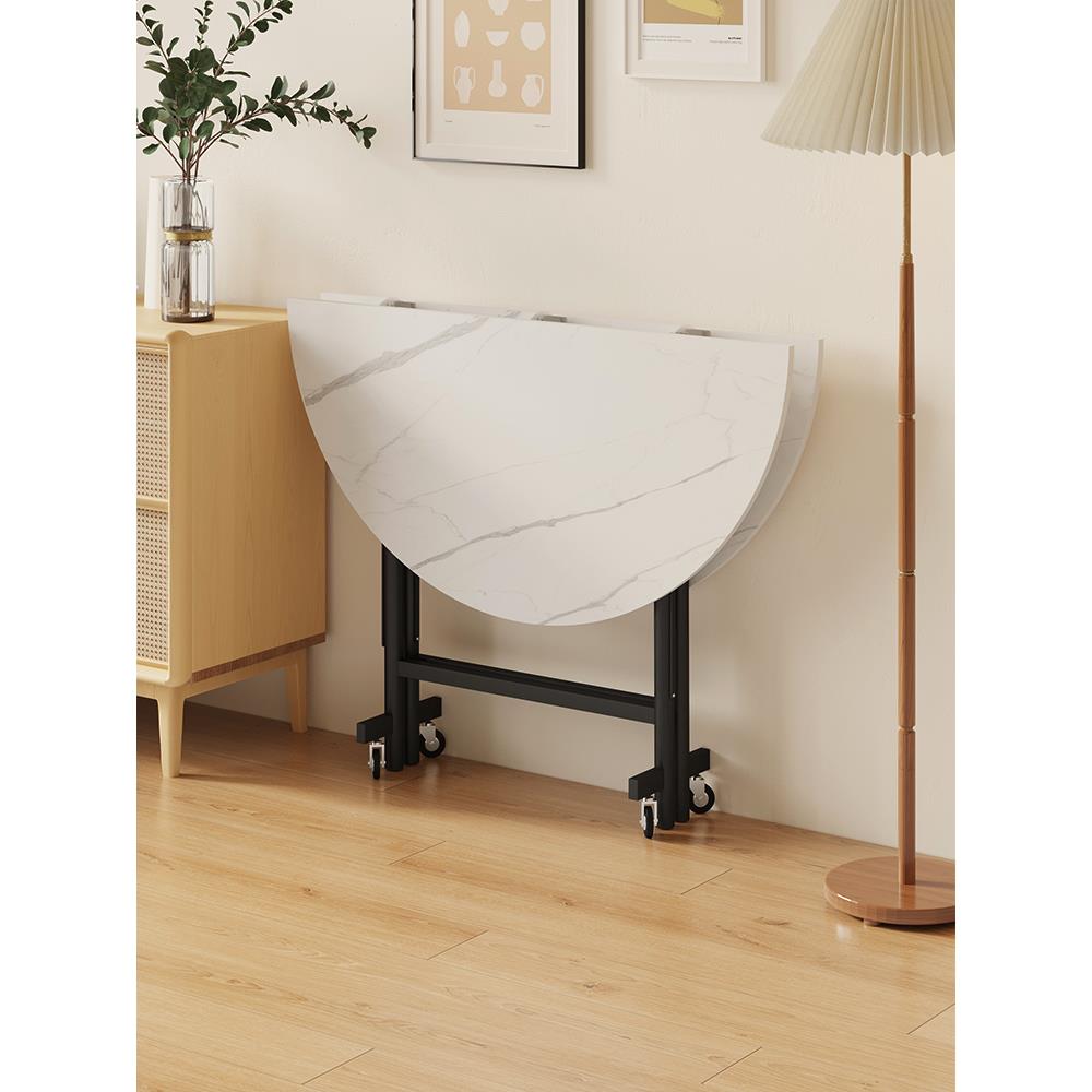 A10L折叠桌子圆餐桌家用简易收纳客厅饭桌酒店10人12人吃饭桌子大