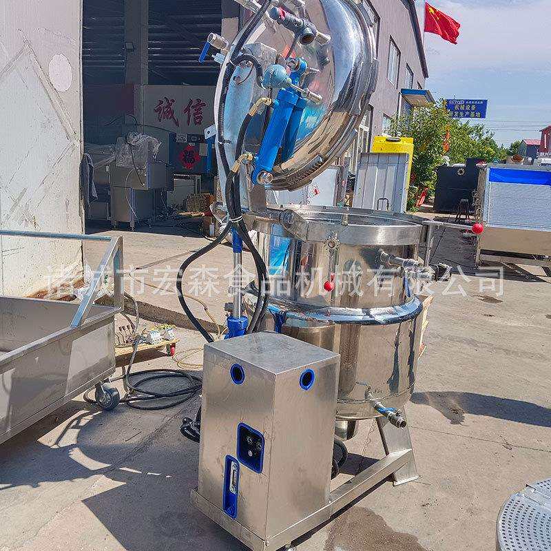 商用煮玉米活珠子立式压力锅牛羊肉高温高压蒸煮锅可带筐子加行吊