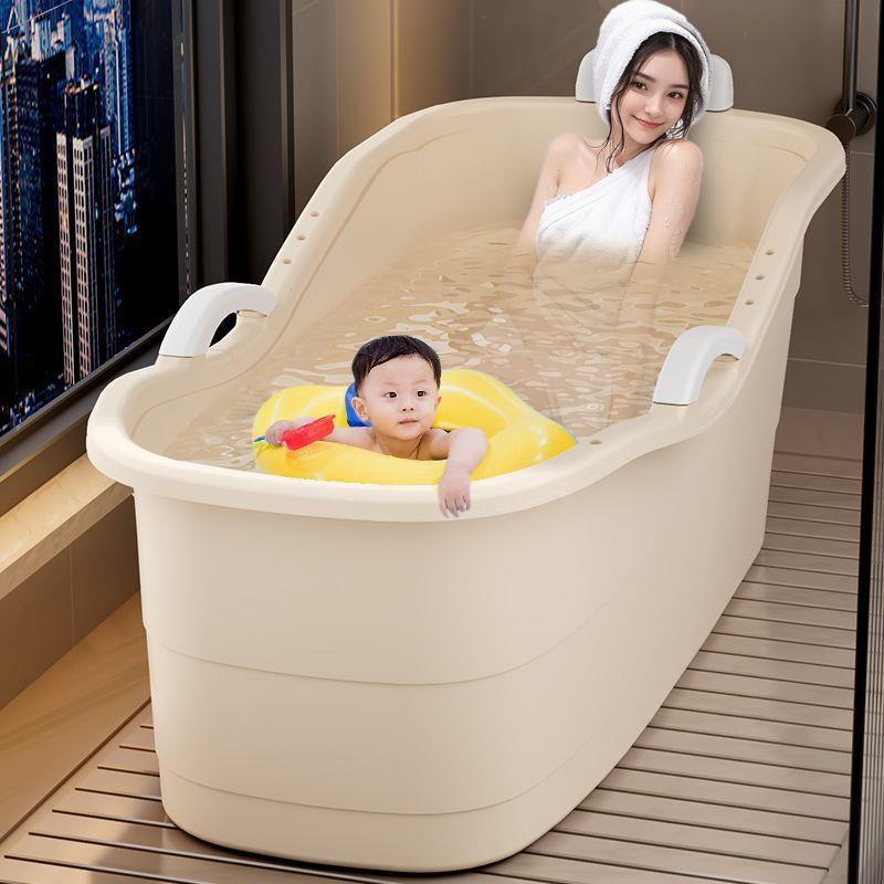 超厚成人泡澡桶大家人EXJ全身特大号浴缸盆用沐洗澡浴桶洗澡儿童
