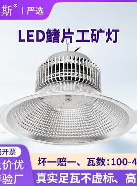 高亮厂房照明灯室内工业工厂车间广照型天棚灯大功率LED工矿灯