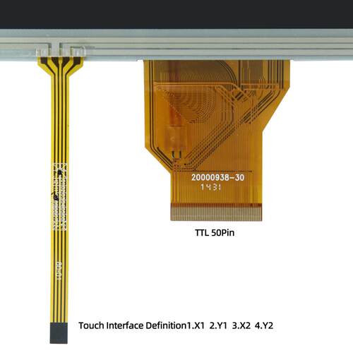 8寸群创 TTL50P 800*480 AT080TN64液晶屏20000938-30电阻触摸屏