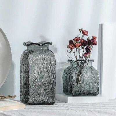 Vintage Glass Vases Home Decor Glass Flower Ware Bar Model