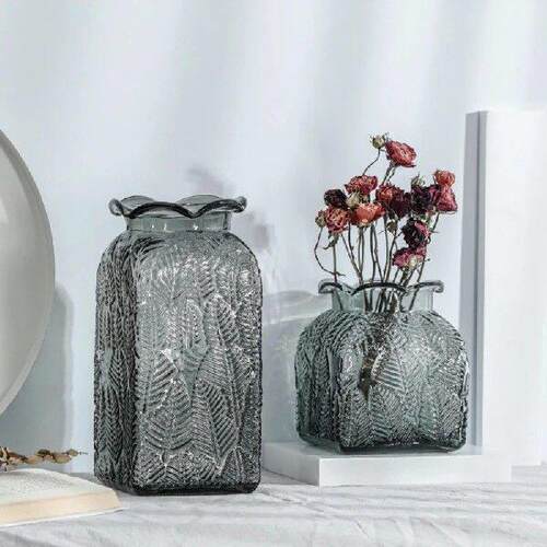 Vintage Glass Vases Home Decor Glass Flower Ware Bar Model