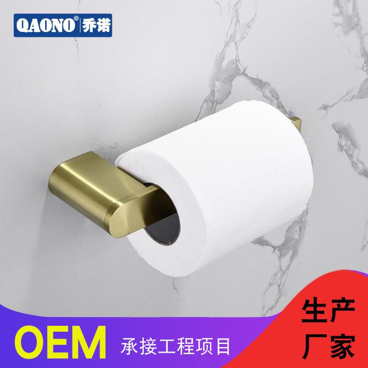 不锈钢纸巾架纸巾架卫生间厕纸盒卷纸巾筒酒店工程拉丝金