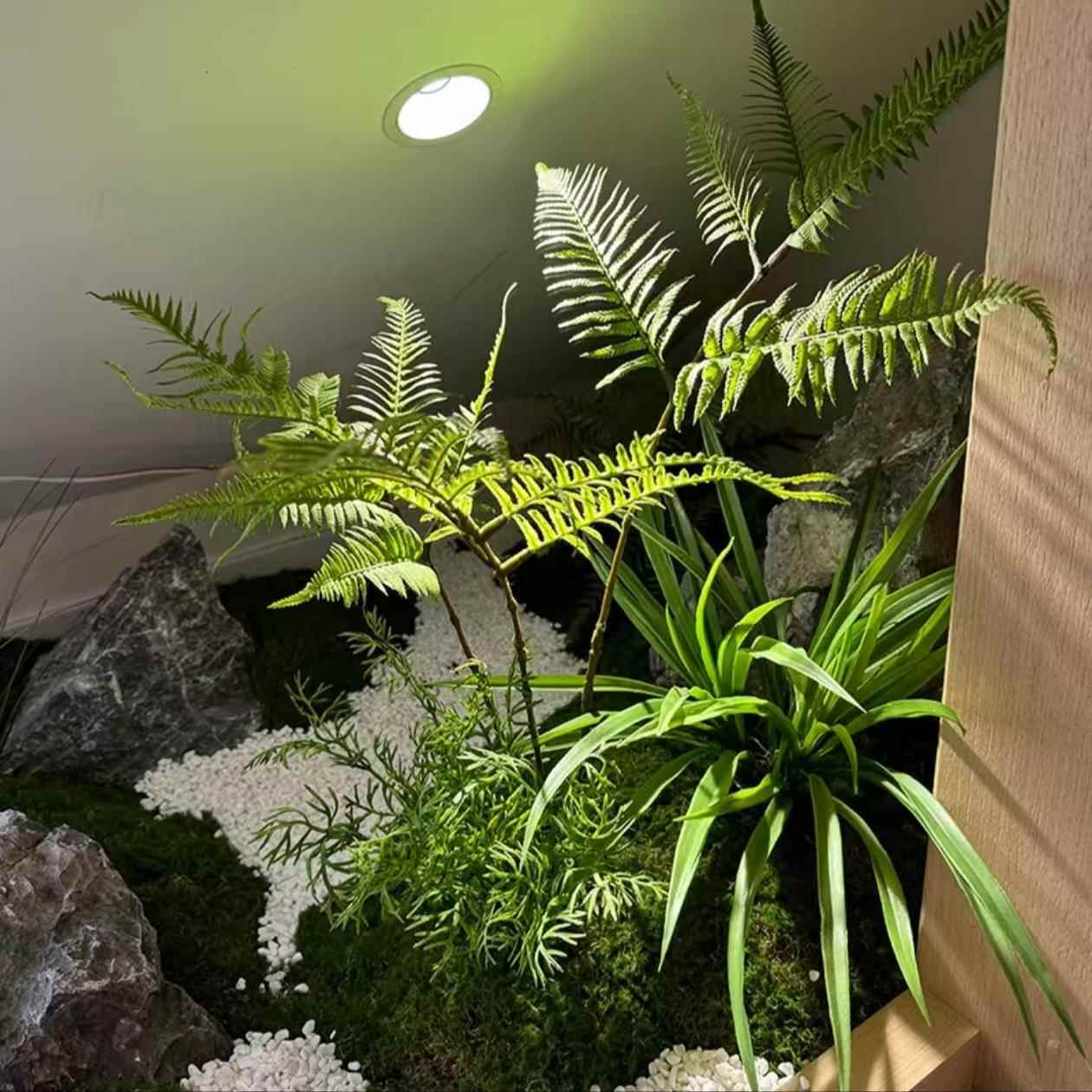 仿真绿枫树鸡槭枯室山45455659水室内茶景观盆景假摆件绿植爪造树