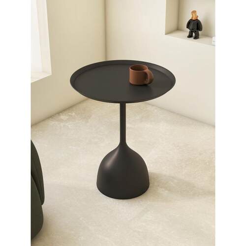 A8L奶油风沙发边几白色移动茶几迷你阳台铁艺小桌子轻奢角几创意