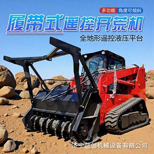 森林应急隔离带开辟车双履带遥控拾荒机开辟机器人拓荒割灌机
