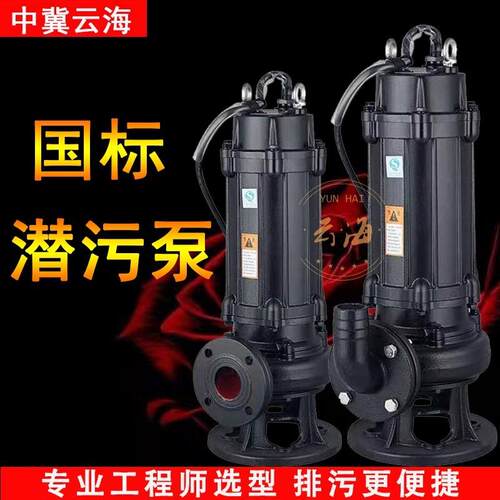 WQ潜水排污浆泵污水泵PXW抽粪8泥抽水30V国标潜水泵地下防室汛污