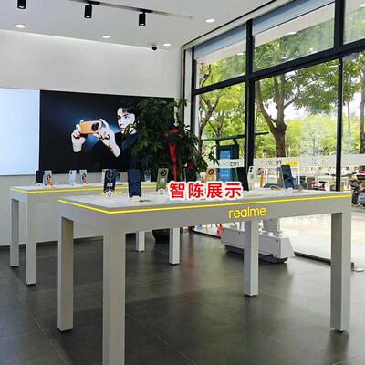realme手机体验台展示台数码展示柜受理货柜售后服务配件柜台陈列