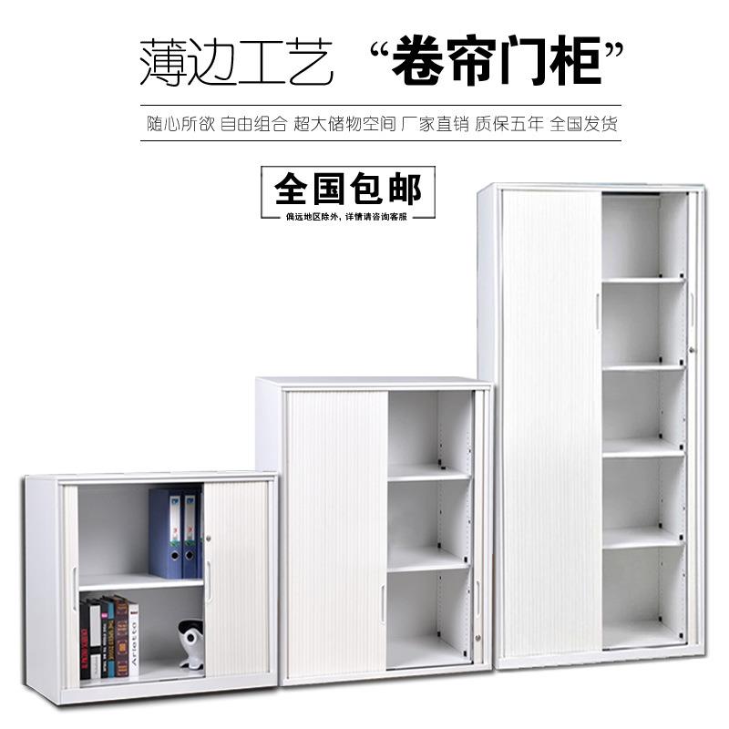 天屹钢制文件柜铁皮柜加厚推拉门柜卷门柜凭证资料柜矮柜书柜包邮