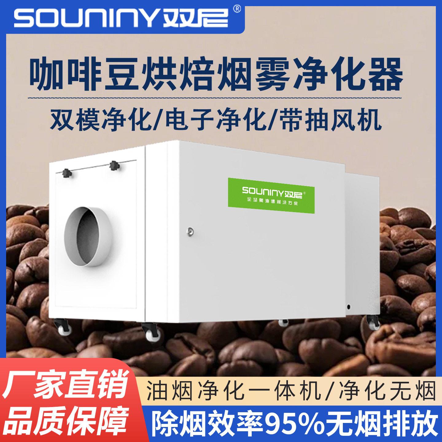 双尼咖啡豆烘焙机烟雾净化器商用油烟净化器食品加工炒货机除烟