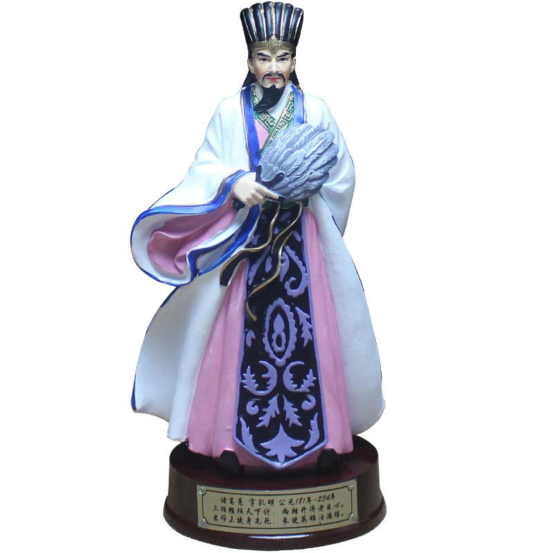 意三国人物办关公雕中像诸葛亮公仔TM113011式家居客厅公创室书房