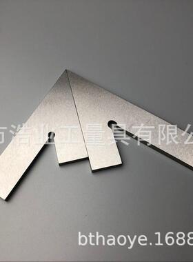 60度角尺不锈钢100x70mmDIN875标准角度测量60°平口角尺120x80