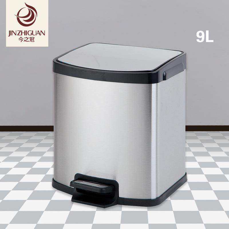 家用脚踏式垃圾桶不锈钢大小号客厅厨房垃圾桶缓降带盖清洁收纳桶