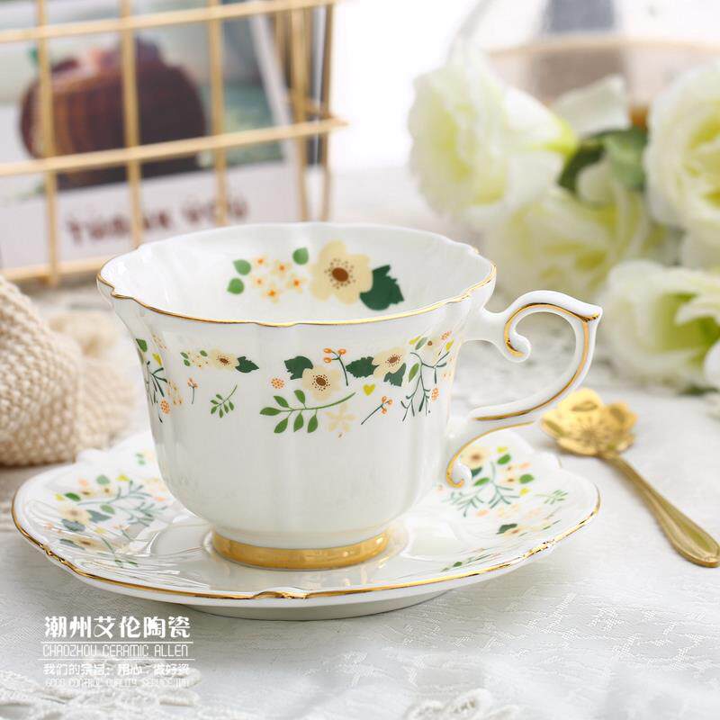 欧式田园小奢华骨瓷咖啡杯陶瓷英式下午茶杯北欧风ins杯子花茶杯