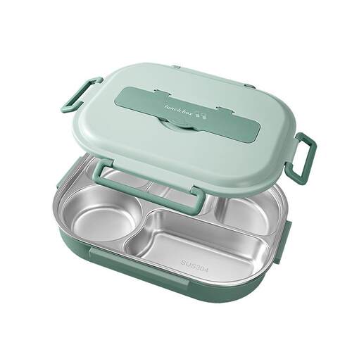 不锈钢保温饭盒多分格上班族便当小学生专用分隔食堂打饭304餐盒