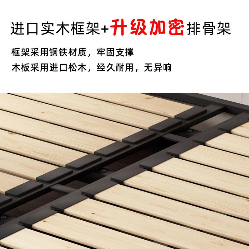 新款直销青少年儿童皮艺男孩床现代简约1.8米轻奢齐边小户型软包