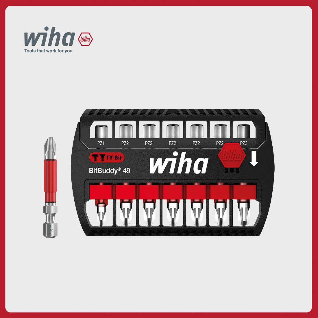 wiha威汉德国49mm冲击型TY型批头匣