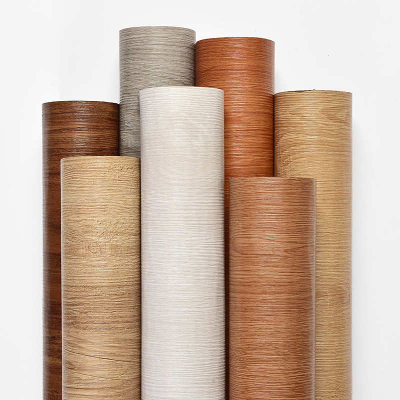 加厚仿瓷铝塑板客厅电视背景墙翻新防水防潮防油原木纹自粘墙壁纸