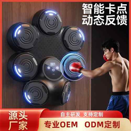 智能音乐拳击机家用训练墙靶成人儿童打击电子室内电子靶散打器材