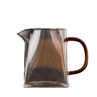 禾器瀚然茶海高硼硅玻璃四方公道杯手工大容量公杯耐热加厚分茶器