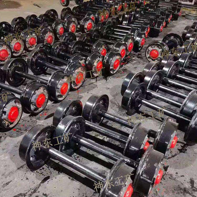 300mm矿车轮200固定箱式矿车轮对输送带矿车300mm