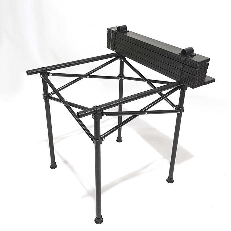 户外桌椅套装折叠野餐桌便携式自驾游露营桌子铝合金面车载蛋卷桌