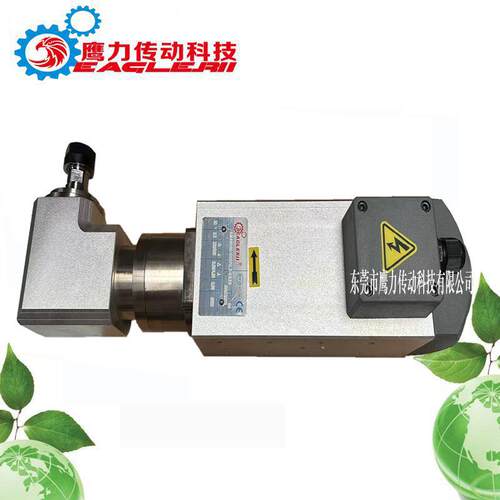 高速电机2.2kw6000转高精密风冷90度直角主轴高速钻孔ER夹头