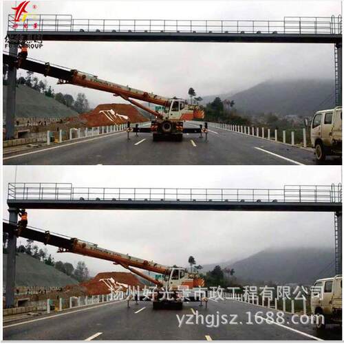 厂家直供交通龙门架高速公路限高路跨道路LED显示屏龙门架