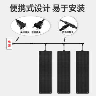 融雪垫高温道路门口防滑加热垫屋顶台阶楼梯除雪除冰树脂碳发热垫