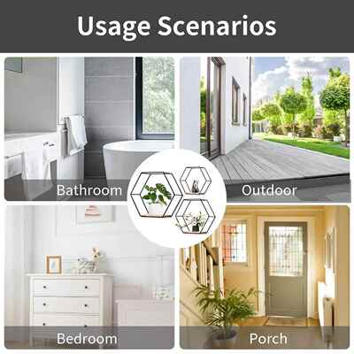 Floating Wall Shelf Sundries Storage Holder Living Room Home