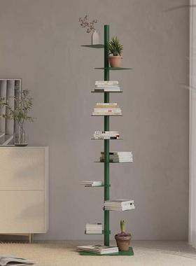 创意设计师旋转隐螺旋书架展示厅XPK客铁艺家用转架角置物形架窄