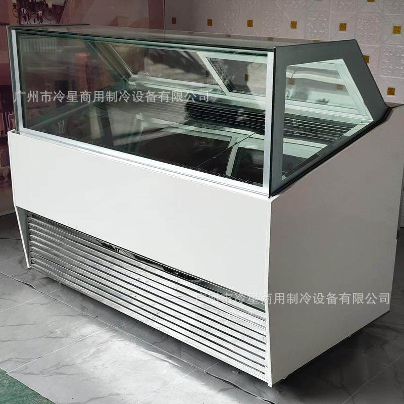 网红厚切酸奶冰淇淋直角展示柜冰棍雪糕糖葫芦急速冷冻低温冰柜