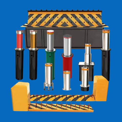 免排水全自动升降柱电动防撞阻车桩道路固定翻版路障机固定半自动