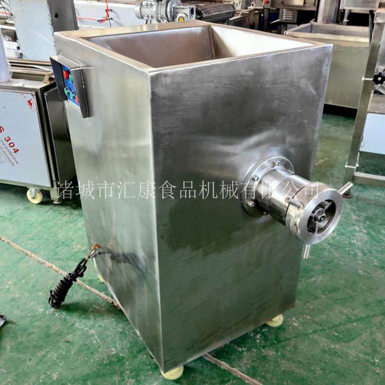 汇康制造120型冻肉绞粒机带骨鸡冻肉绞肉设备大型冻肉盘绞肉机