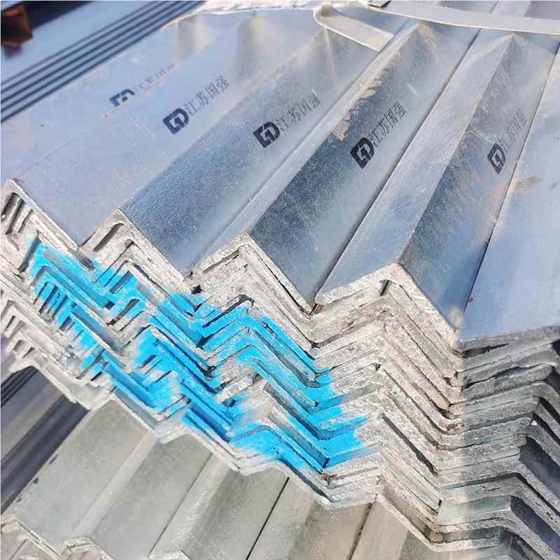 Q35B677镀锌钢热轧角铁幕墙建筑用角铁不等边角角铁冲可2切割孔现