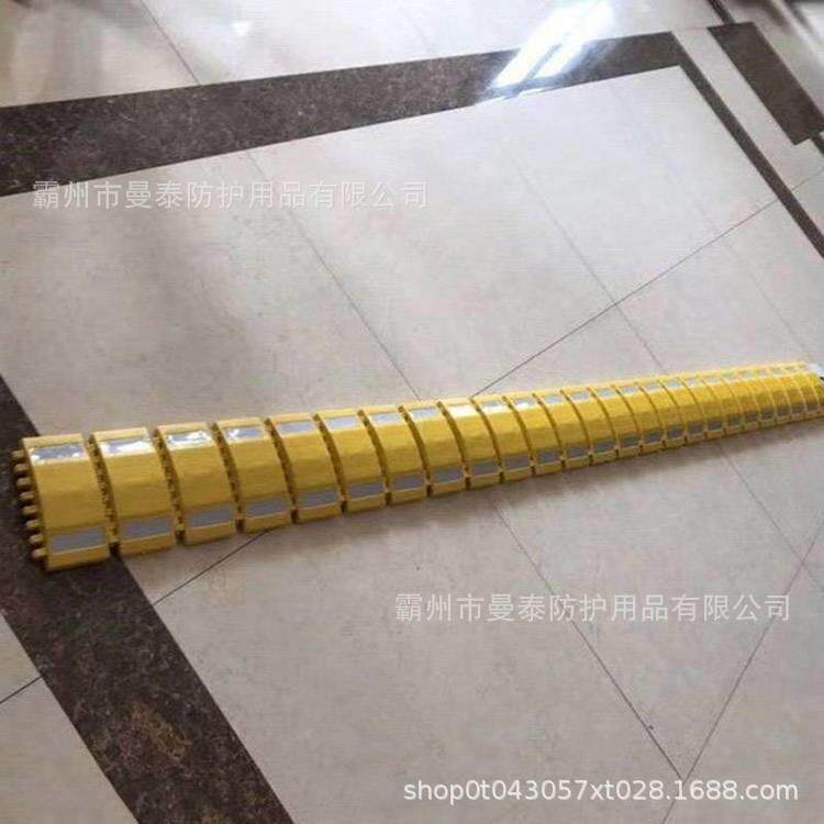 可拼接反光式橡胶减速带多用途车辆缓冲器移动车载式应急减速器
