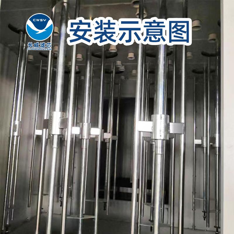 工业滤筒除尘器专用滤芯H型离线脉冲旋转翼清灰器反吹分离打粉器