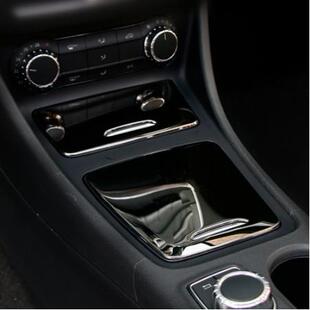 适用于奔驰A180GLA200CLA220内饰改装配件中控储物盒面板装饰贴