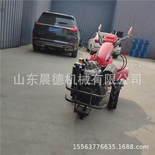 直连四驱微耕机 农用耕地开沟192型手扶式旋耕机