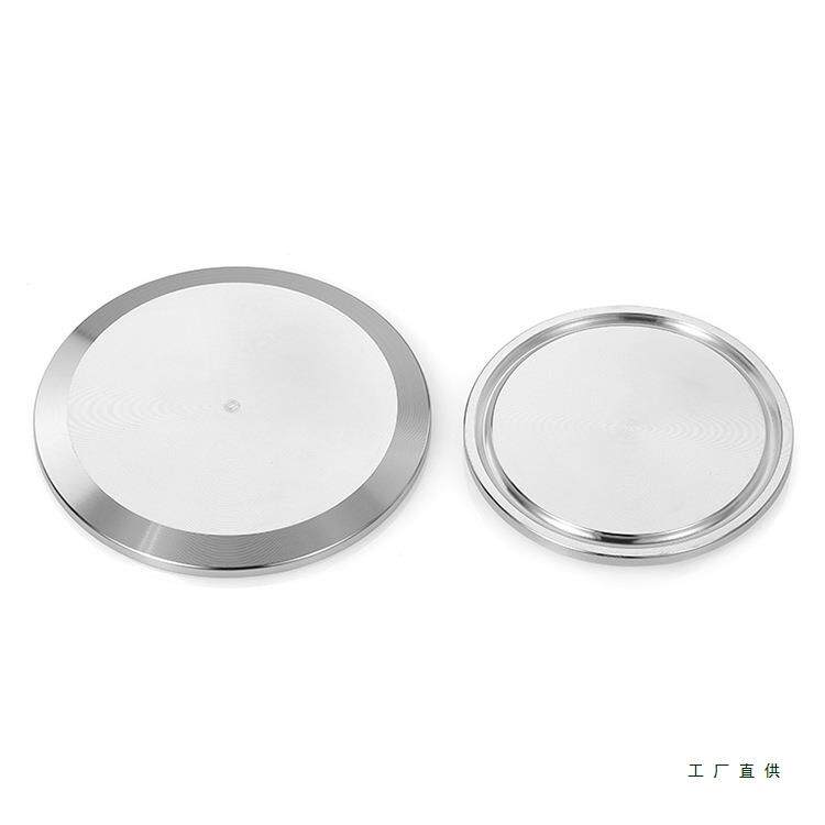 快34不锈钢装盲板生985卫级卡箍式卡0盘盲板堵头盲盖堵板卡箍盲板
