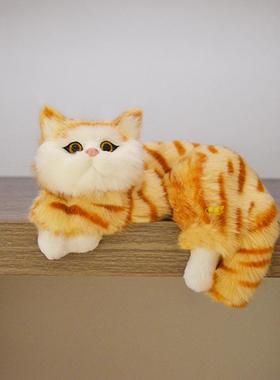手工艺品跨境仿真猫咪装饰摆件