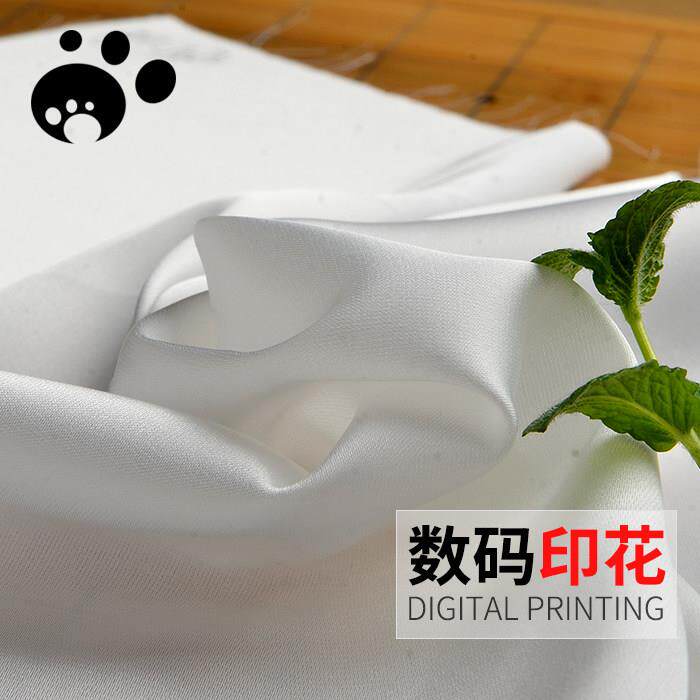 样卡44# 弹力缎面雪纺 亮面 数码印花 布料 面料 丝巾 顺滑