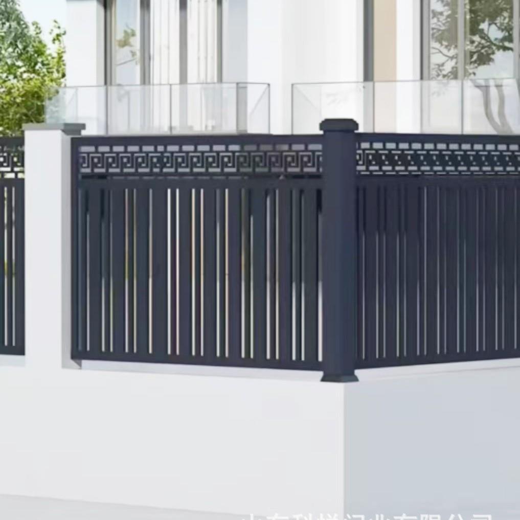 中式庭院铝合金栏杆 别墅花园阳台扶手围栏 小区自建房铝艺护栏