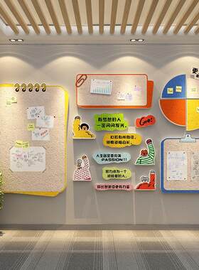 毛毡板照片墙办公司室面装饰企业文化进门形象展示板告栏氛围布置