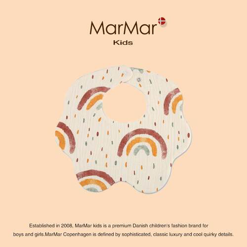 丹麦MARMAR KIDS口水巾围兜纱布小婴儿围兜新生儿0-2岁宝宝防水