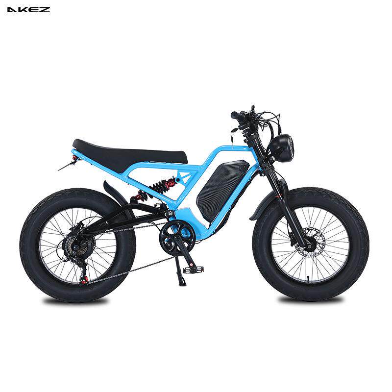 AKEZ EBIKE 20寸越野铝合金软尾电动车雪地助力锂电池越野摩托车
